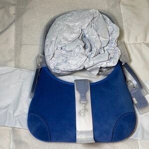 NWT Coach Suede Hamptons Hobo in Mist Blue🦋